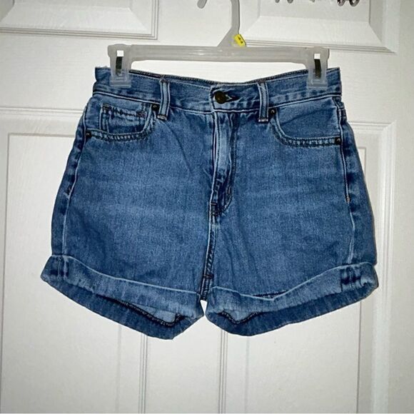 American Eagle AE Cuffed Mom Short Shorts - Picture 1 of 5